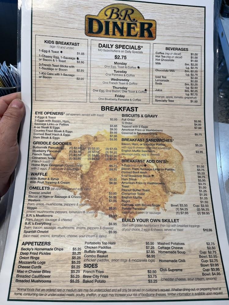 B R Diner LLC Menu image 2